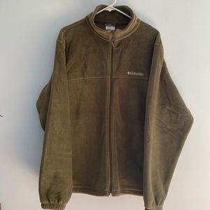 Columbia Men’s Olive Green Fleece Jacket